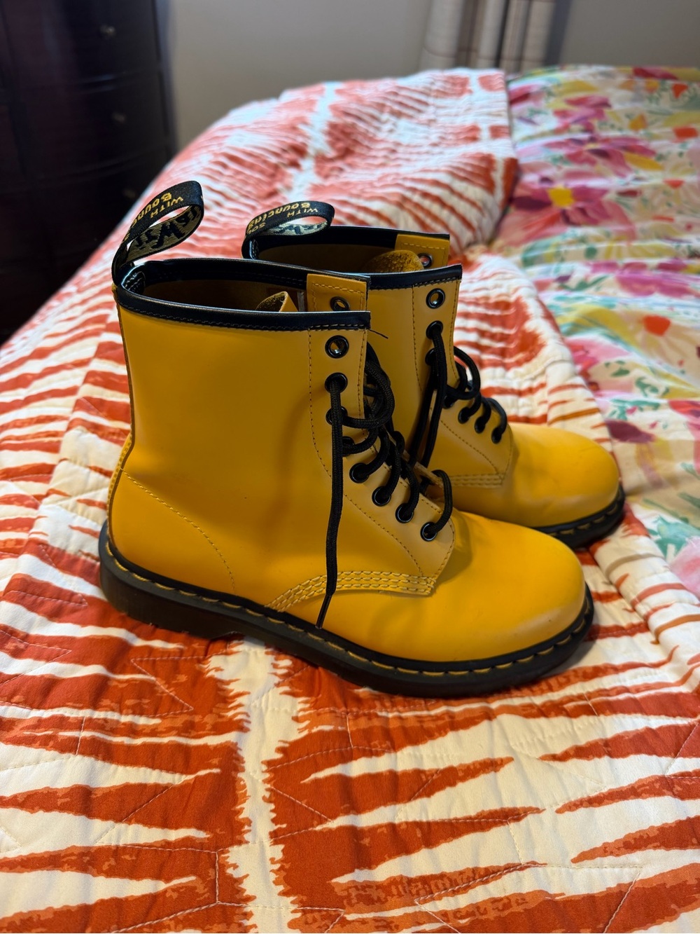 Yellow doc martens